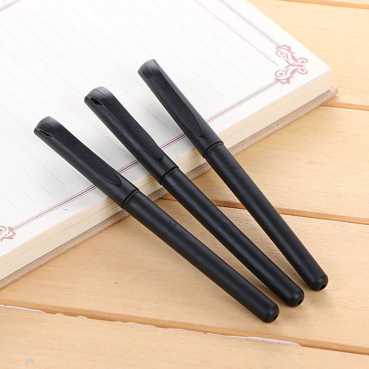 子弹头中性笔 办公用品商务签字笔学生考试黑色水笔