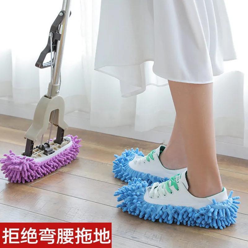 批發雪尼尔拖地鞋套p-PIFA 懒人鞋套批發 擦地拖鞋套批發