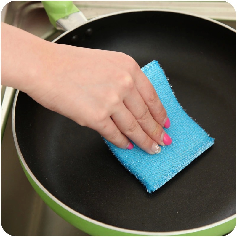 2片裝家用洗碗抹布厨房清洁海绵块锅具洗刷海绵百洁布洗刷大王洗
