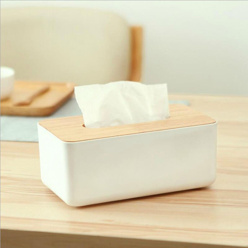 家用简约木质纸巾盒北欧风抽纸盒客厅桌面遥控器收纳盒创意餐纸盒
