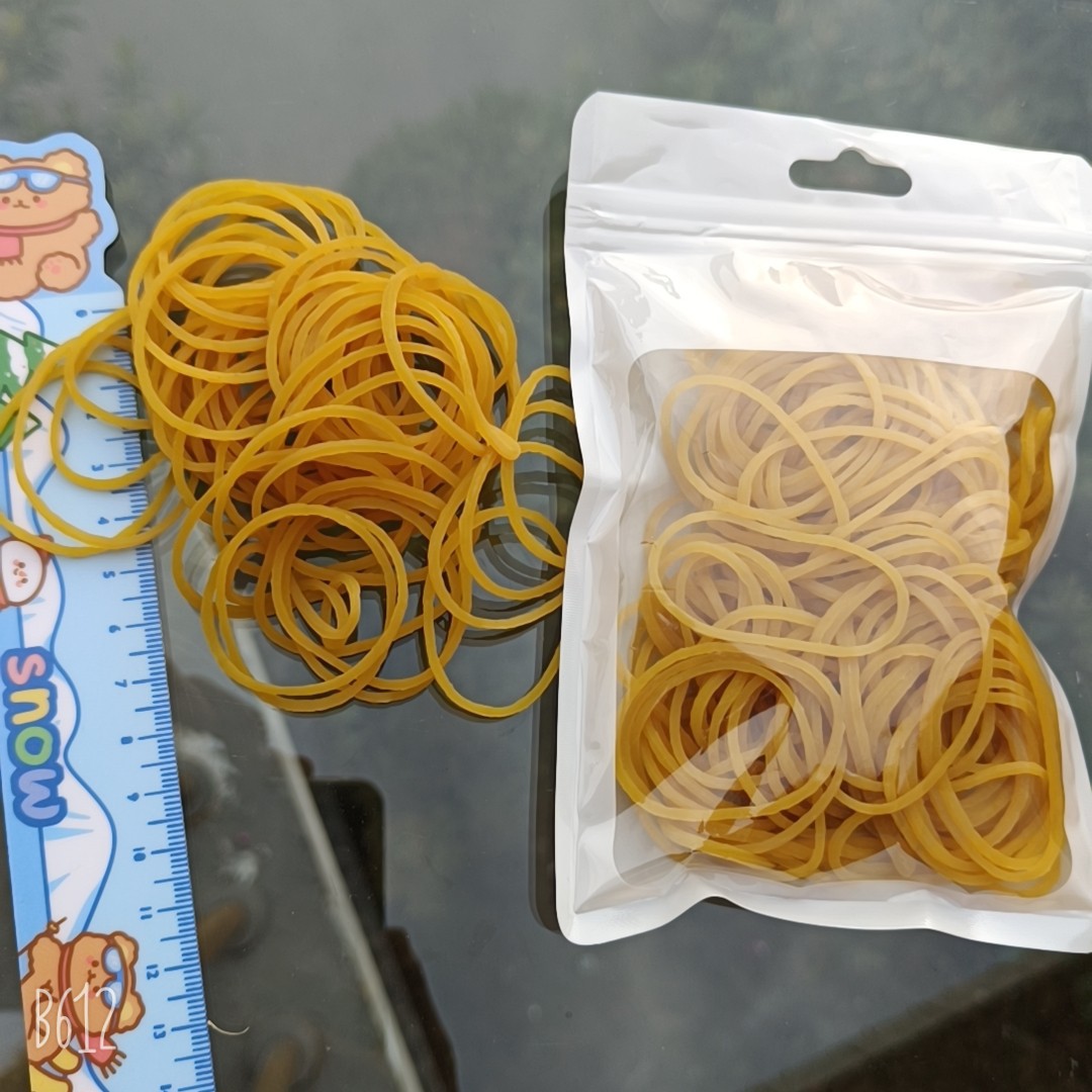 透明黄色橡皮筋牛皮筋橡胶圈橡胶皮筋办公用品批发