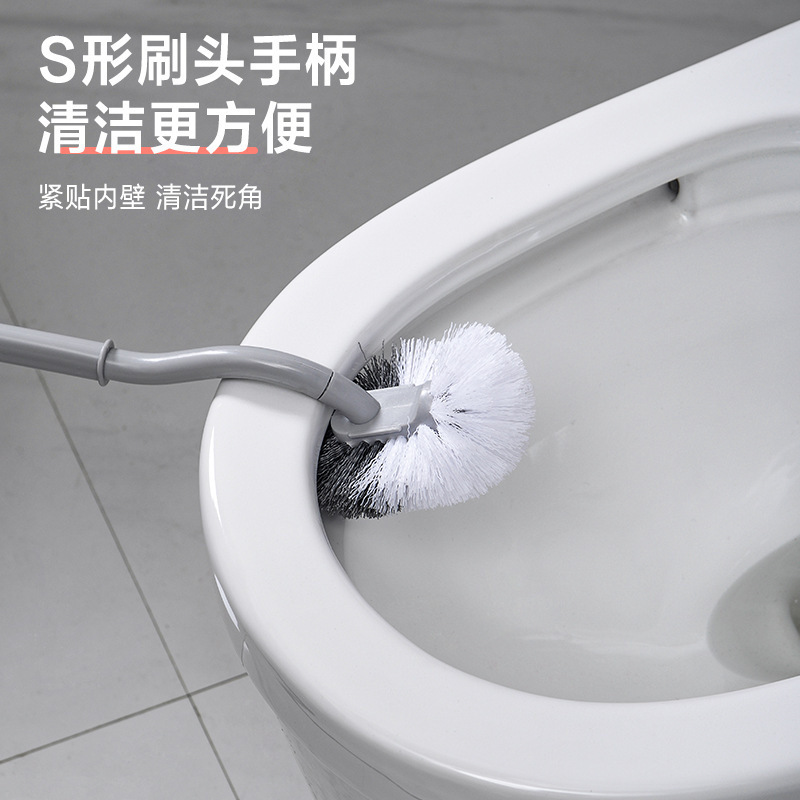 馬桶刷批發無死角長柄刷馬桶清潔刷批發可懸掛廁所刷軟毛塑料衛生